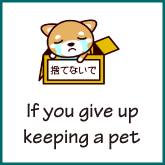 If you give up keeping a pet
