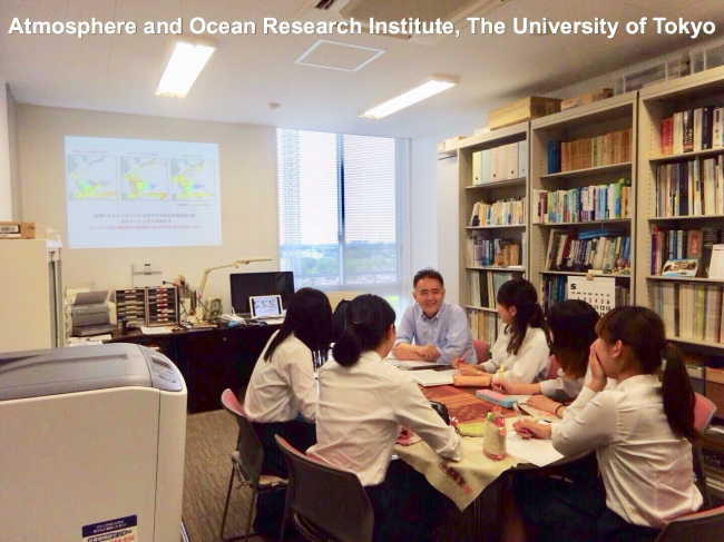 to Atmosphere and Ocean Research Institute, The University of Tokyo