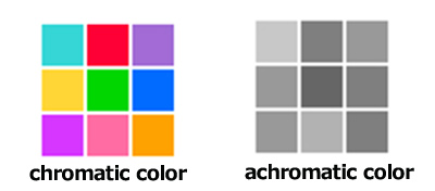 achromatic and chromatic 
