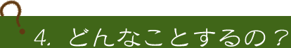 4.�ǂ�Ȃ��Ƃ���́H