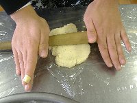 thin lengthen dough