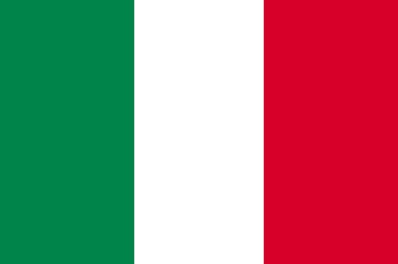 The flag of Italy